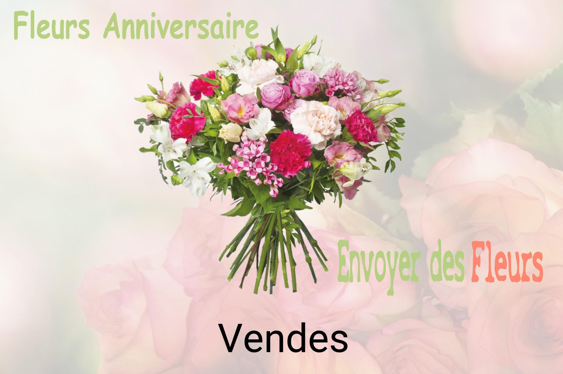 Bouquet de fleurs d’anniversaire livré à Vendes
