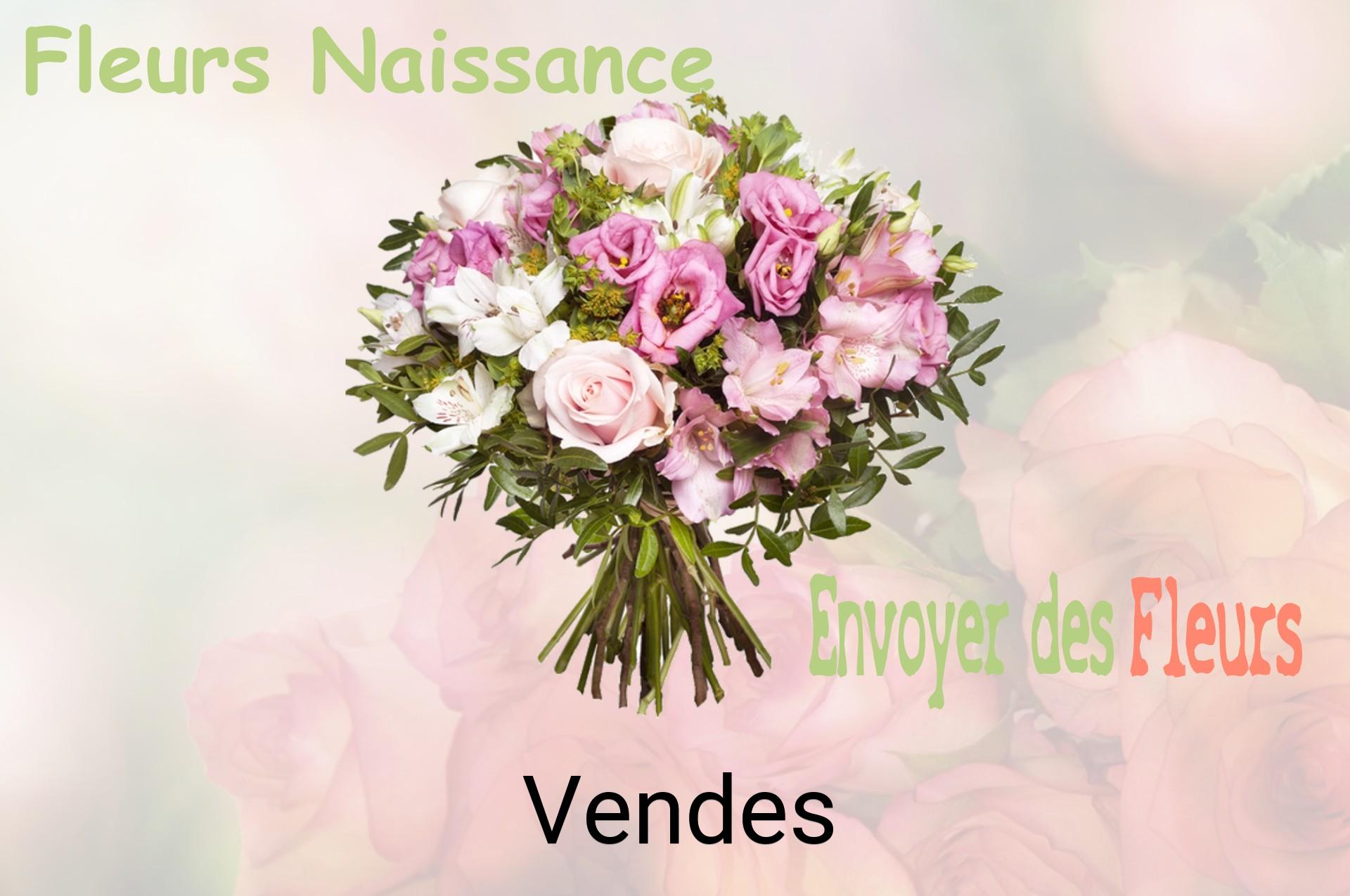 Bouquet de fleurs de naissance livré à Vendes